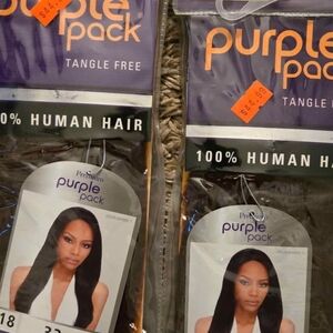 Human Hair Extensions W/ Lace Closure- #33